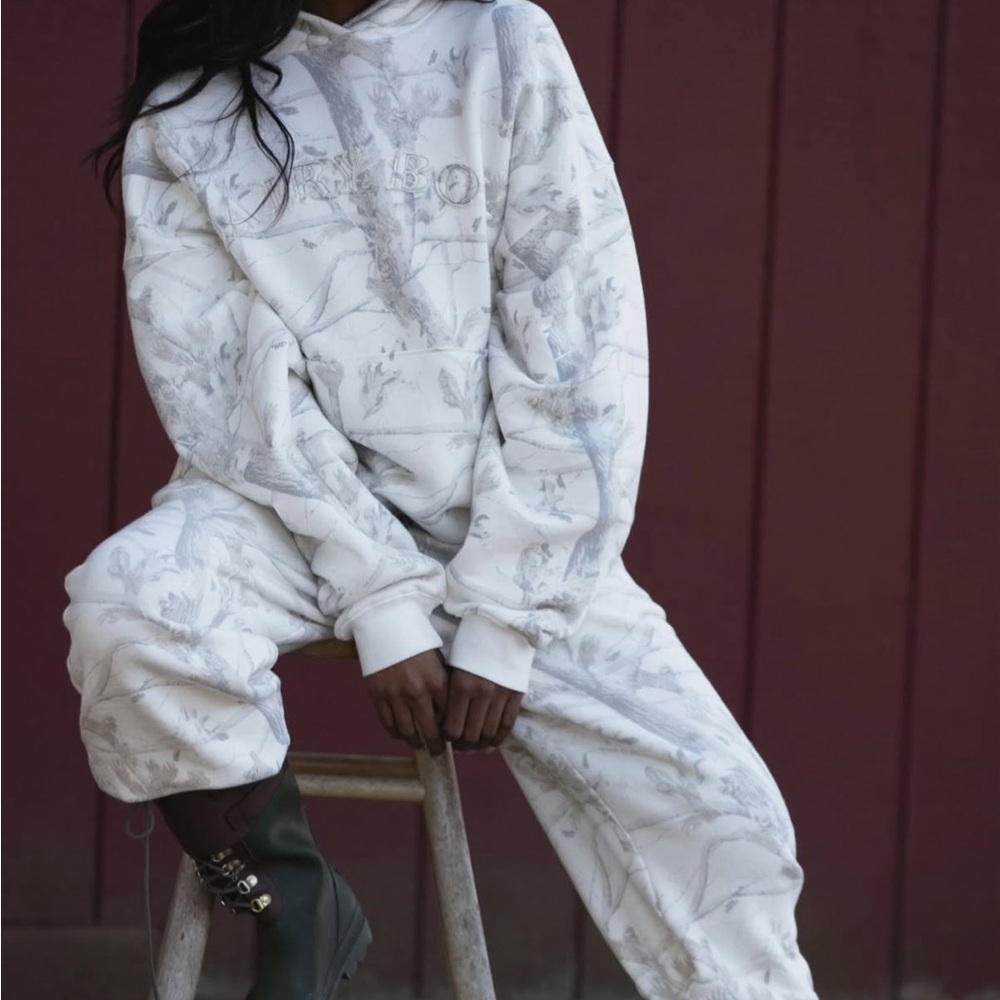 Dairy Boy Woodland Camo Hoodie and Sweatpants SET